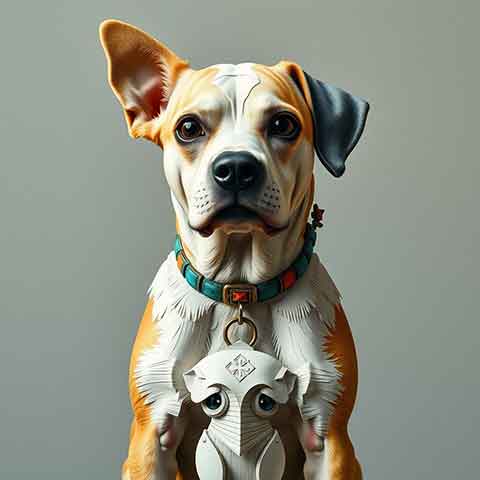 Preview for Dog-holding-sculpture-aiold-template-c1985