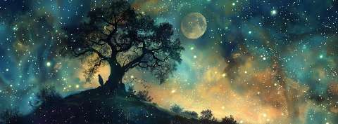 Preview for Celestial-dreamscape-silhouetted-tree-astrophotography-cover-tem-4e42d