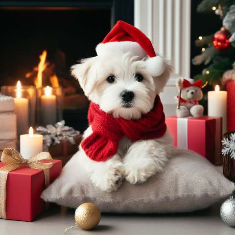 Preview for Christmas-puppy-fireplace-aifashion-template-31a03