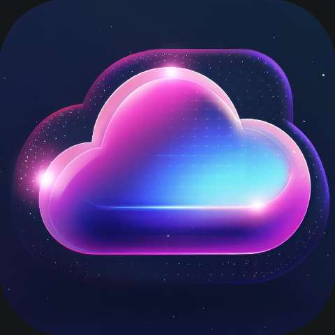 Preview for Glowing-cloud-icon-design-cloud-app-template-35bb5