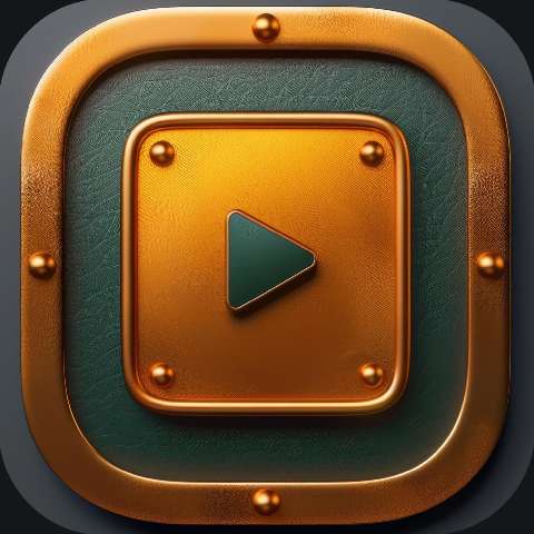 Preview for 3d-play-button-icon-video-app-template-848f5