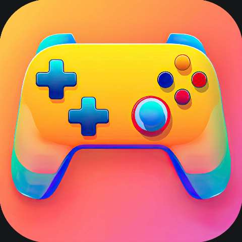 Preview for Colorful-game-controller-icon-colorful-app-template-f69b9