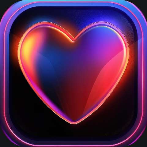 Preview for Neon-heart-icon-design-heart-app-template-e25cc