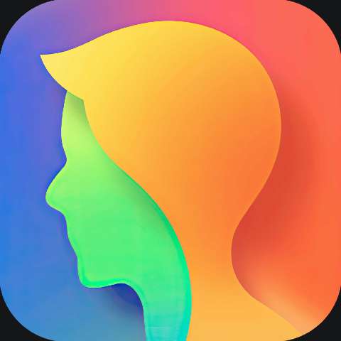 Preview for Rainbow-silhouette-app-icon-colorful-app-template-9061a