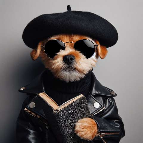 Preview for Stylish-dog-leather-jacket-aifashion-template-3e815
