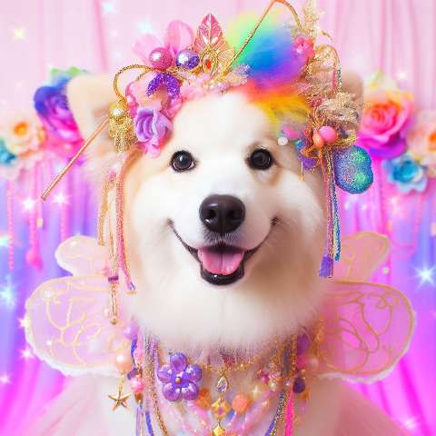 Preview for Magical-rainbow-dog-costume-aifashion-template-bd108