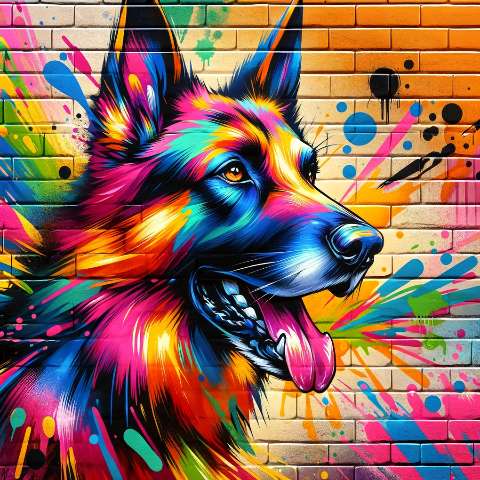 Preview for Colorful-graffiti-dog-mural-aiold-template-881df