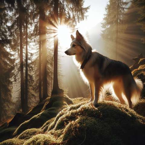 Preview for Dog-in-forest-at-sunrise-aiold-template-55cd6