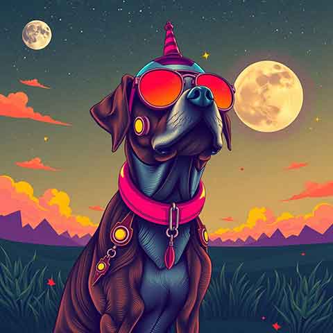 Preview for Cool-dog-under-moonlight-aiold-template-6a646