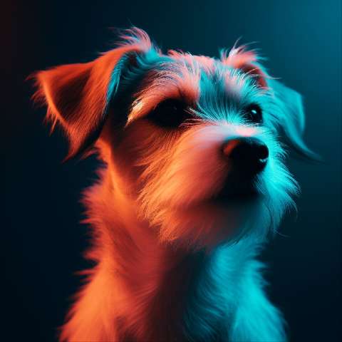 Preview for Neon-dog-portrait-aiold-template-522f3