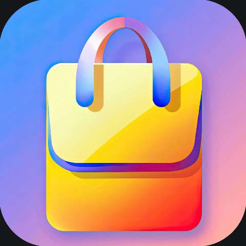 Preview for Colorful-shopping-bag-icon-colorful-app-template-67710