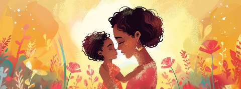 Preview for Mother-child-floral-illustration-mothers-day-template-3feb7