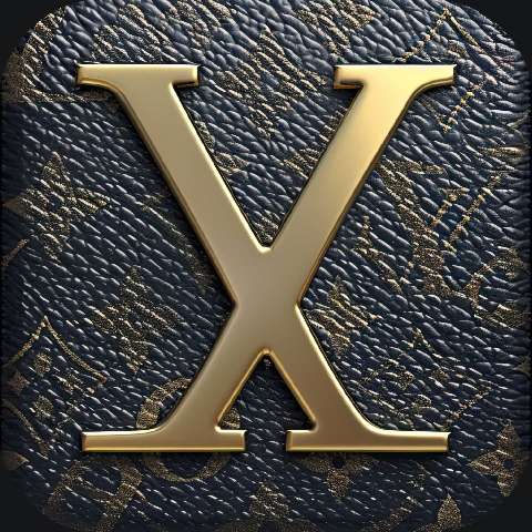 Preview for Luxury-gold-letter-x-louis-vuitton-template-6a472