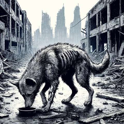 Preview for Post-apocalyptic-wolf-urban-decay-aiold-template-5024f