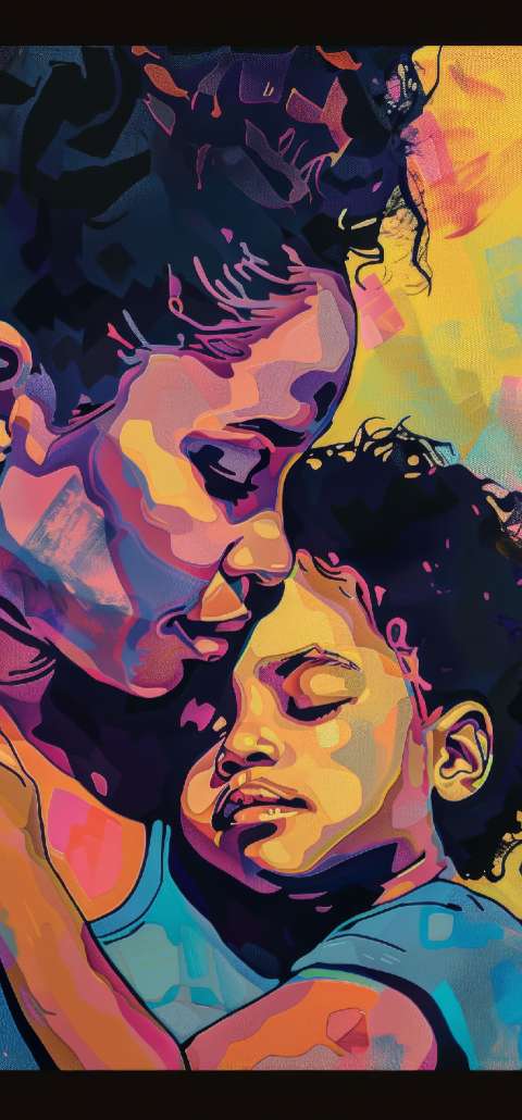 Preview for Mother-child-love-illustration-mothers-day-template-156b3