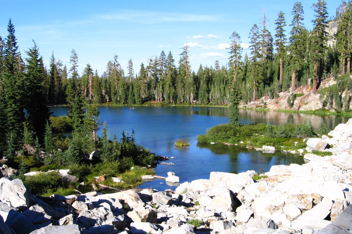 Terrace, Shadow and Cliffs Lake Trail Lassen Volcanic