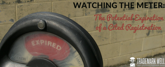 Image of Expired Parking Meter with Text