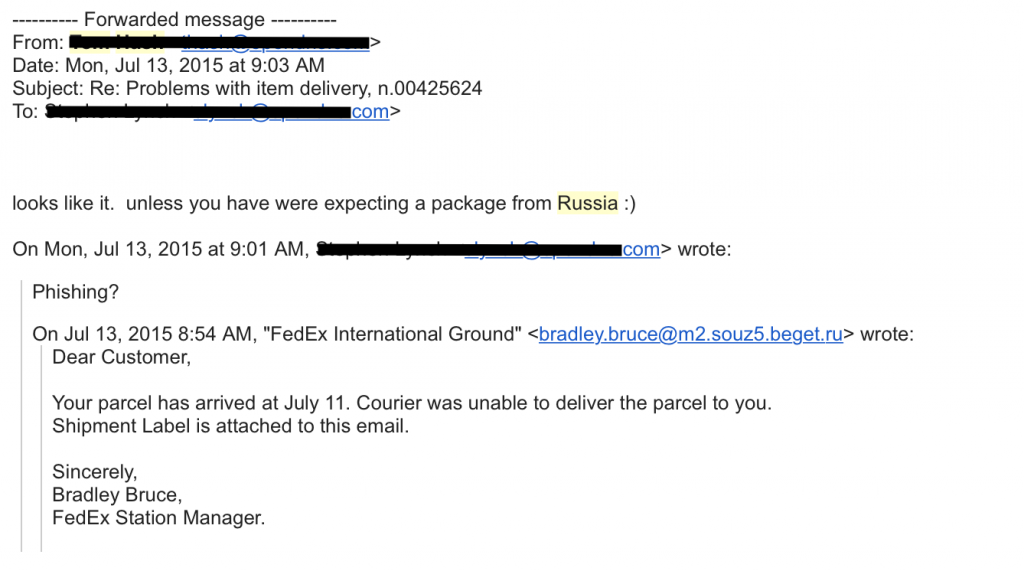 A Very Poor Attempt at Phishing