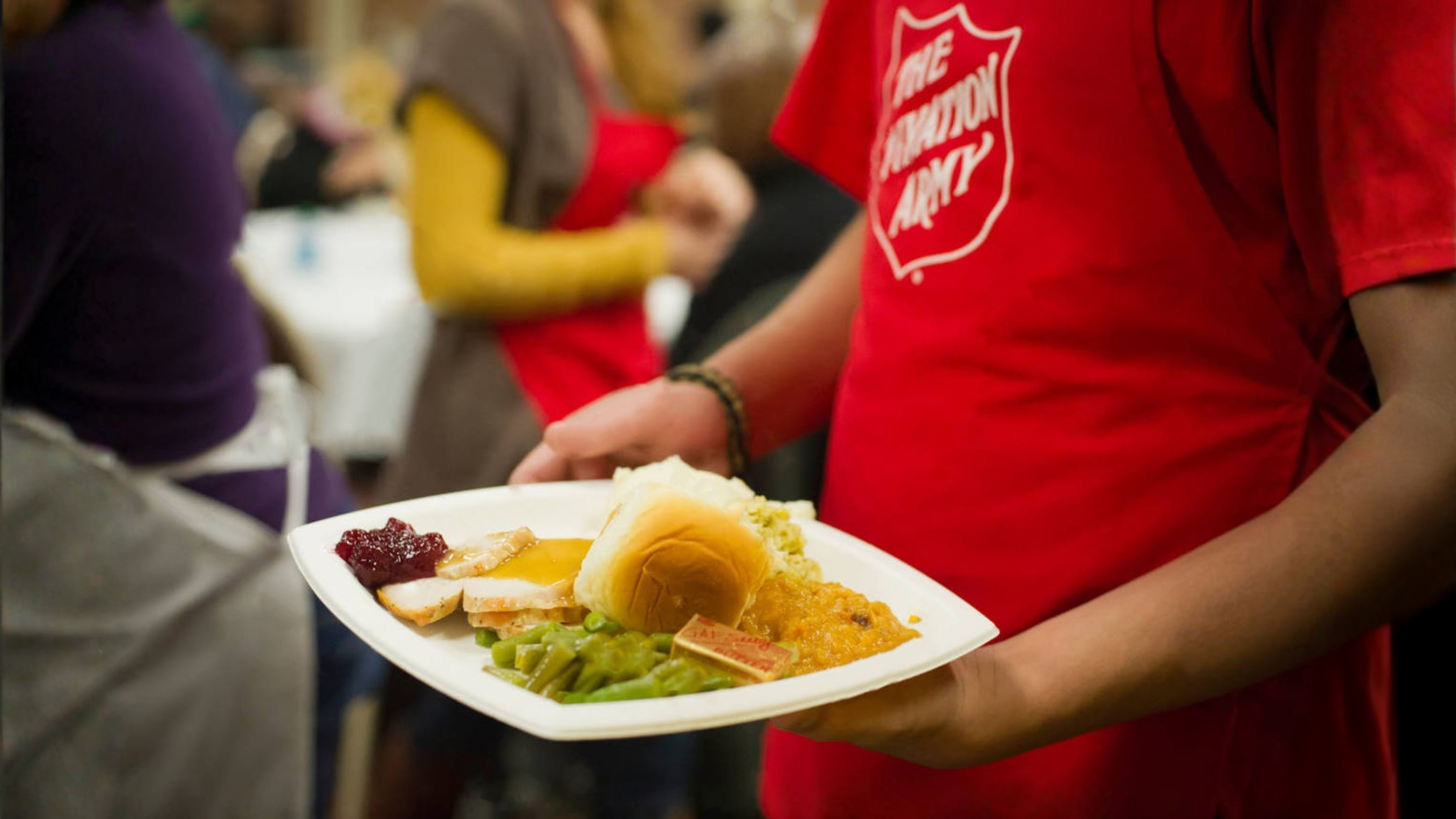 Seniors enjoying meals