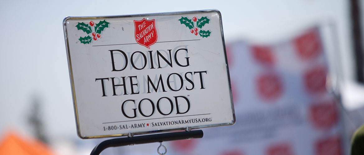 Doing The Most Good Kettle Sign