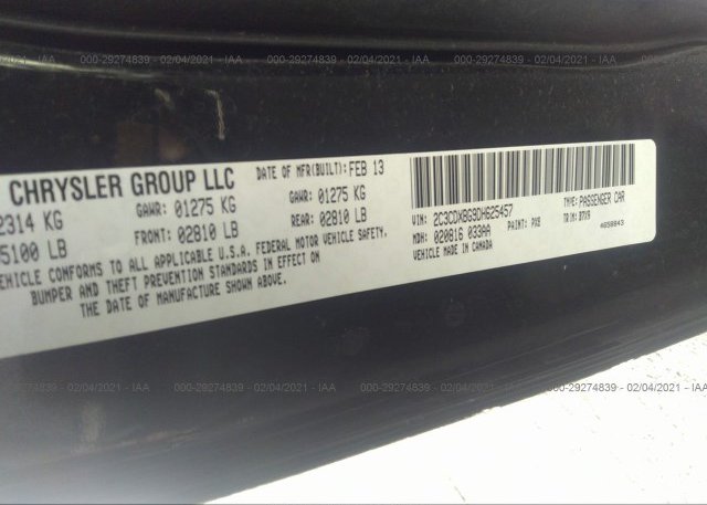 2C3CDXBG9DH625457 2013 DODGE CHARGER