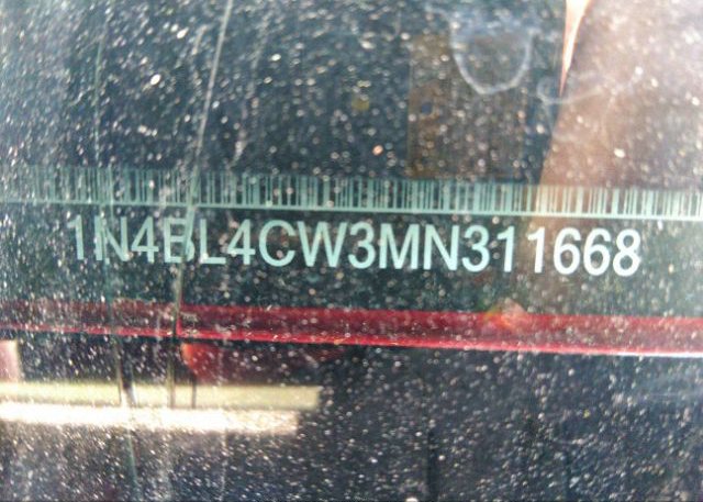 2021 NISSAN ALTIMA(VIN: 1N4BL4CW3MN311668