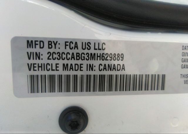 2021 CHRYSLER 300(VIN: 2C3CCABG3MH629889