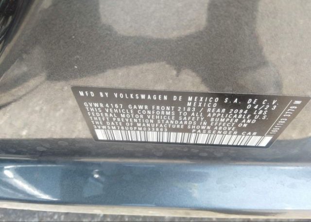 2023 VOLKSWAGEN JETTA(VIN: 3VW5M7BU0PM033863