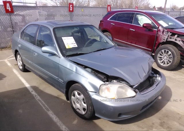 2hgej8549yh527945 Salvage Blue Honda Civic At Meridian Id On
