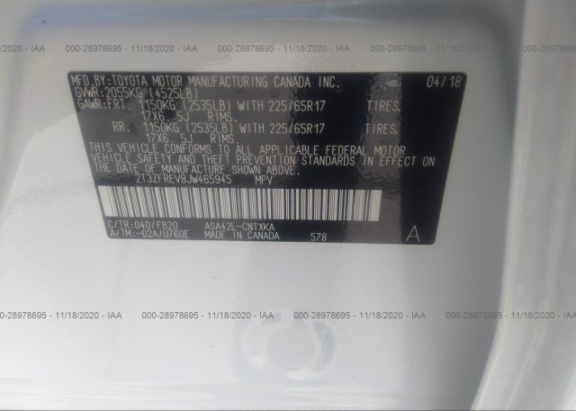 2T3ZFREV8JW465945 2018 TOYOTA RAV4