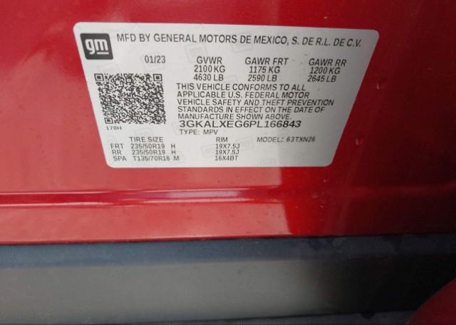 2023 GMC TERRAIN(VIN: 3GKALXEG6PL166843