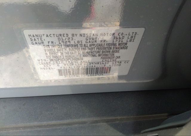 2023 NISSAN KICKS(VIN: 3N1CP5CV3PL503924