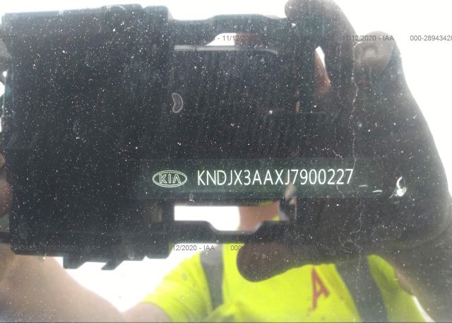 KNDJX3AAXJ7900227 2018 KIA SOUL