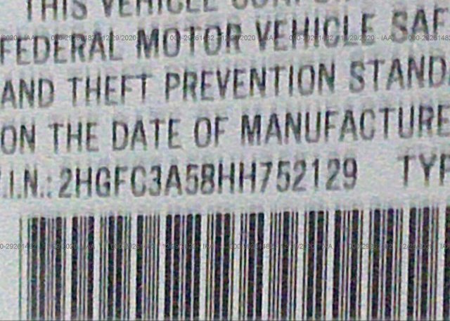2HGFC3A58HH752129 2017 HONDA CIVIC COUPE
