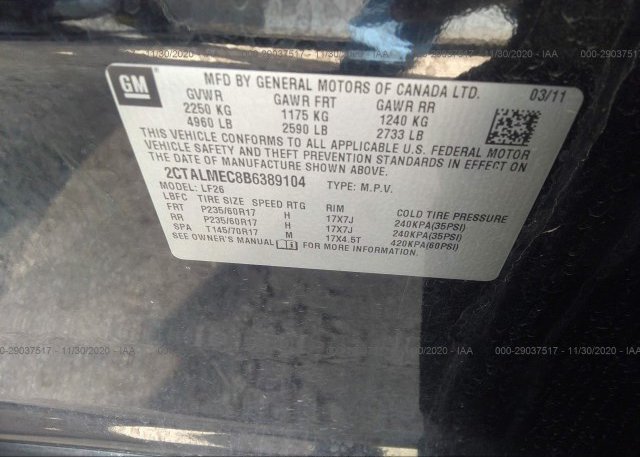2CTALMEC8B6389104 2011 GMC TERRAIN