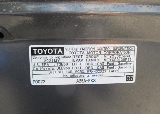 2021 TOYOTA RAV4(VIN: 2T3K1RFV2MC133116