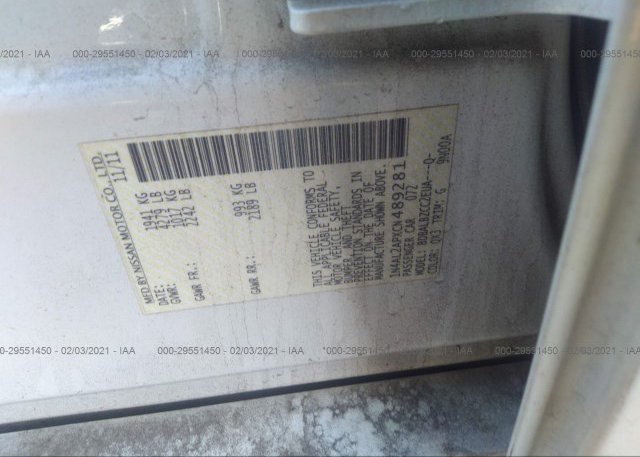 1N4AL2APXCN489281 2012 NISSAN ALTIMA