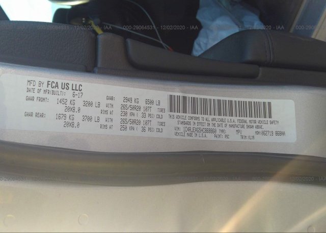 1C4RJEAG5HC868860 2017 JEEP GRAND CHEROKEE