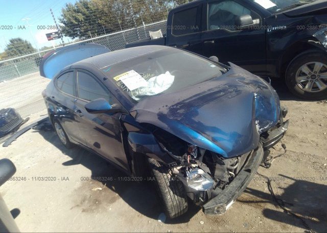 5NPDH4AE8GH753378 2016 HYUNDAI ELANTRA