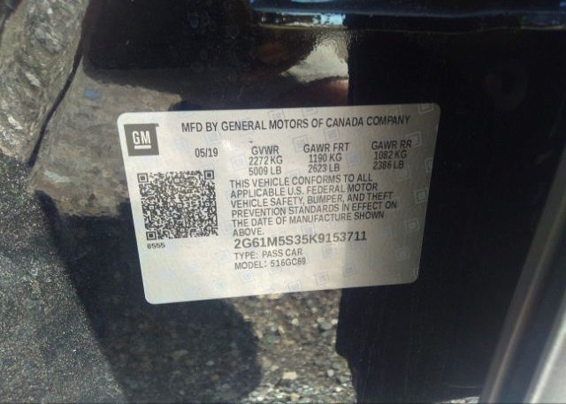 2019 CADILLAC XTS VIN: 2G61M5S35K9153711