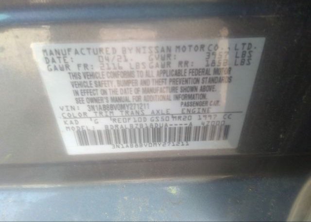 2021 NISSAN SENTRA(VIN: 3N1AB8BV0MY271211