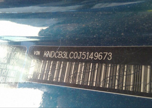 KNDCB3LC0J5149673 2018 KIA NIRO
