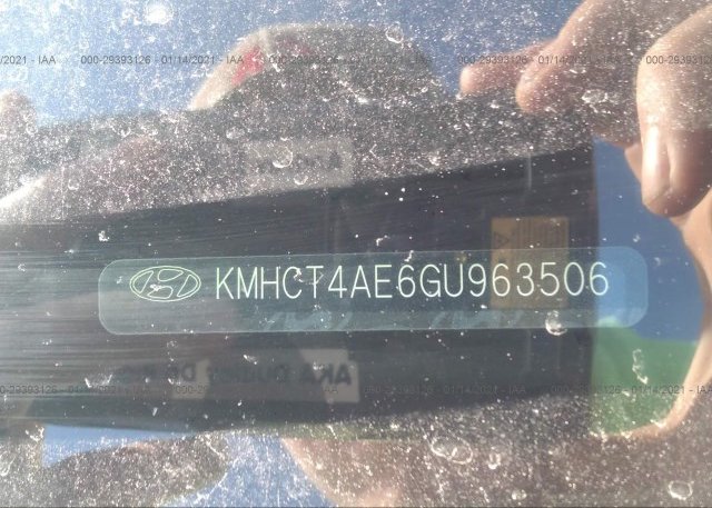 KMHCT4AE6GU963506 2016 HYUNDAI ACCENT