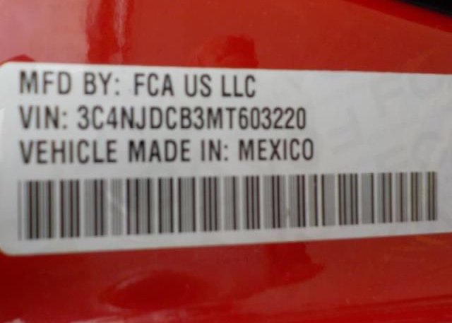 2021 JEEP COMPASS(VIN: 3C4NJDCB3MT603220