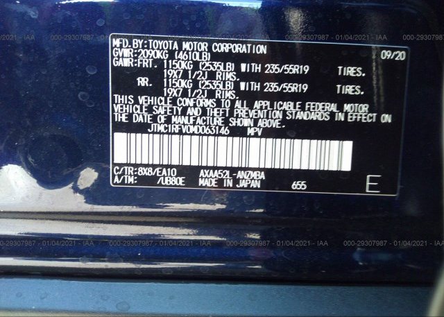 JTMC1RFV0MD063146 2021 TOYOTA RAV4