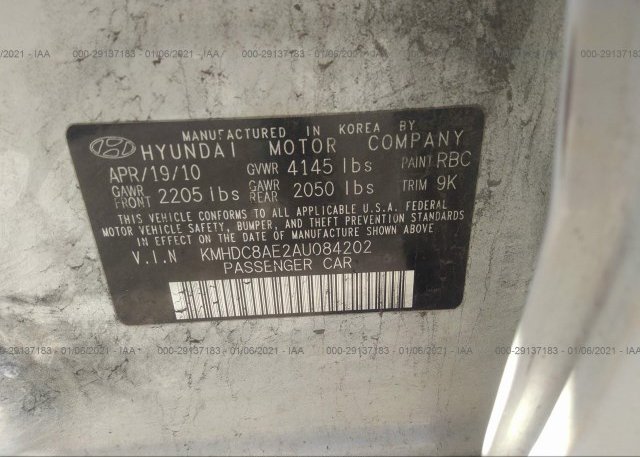 KMHDC8AE2AU084202 2010 HYUNDAI ELANTRA TOURING