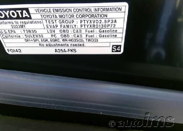 2023 TOYOTA CAMRY (VIN: 4T1C11AK7PU151609)