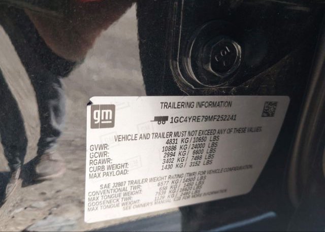 2021 CHEVROLET SILVERADO 2500HD(VIN: 1GC4YRE79MF252241