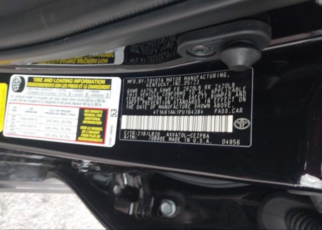 2023 TOYOTA CAMRY(VIN: 4T1K61AK1PU164384