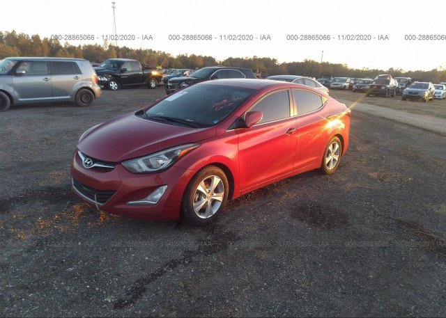 из сша 2016 HYUNDAI ELANTRA KMHDH4AE0GU553595